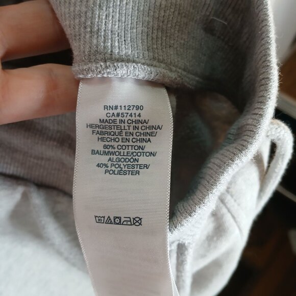 True Religion Mens Jogger Sweatpants Size 2XLCotton Blend Blue Lettered Gray - Picture 13 of 13